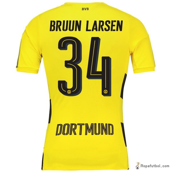 Camiseta Borussia Dortmund Replica Primera Ropa Bruun Larsen 2017/18